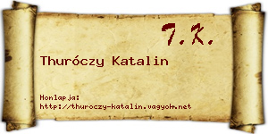 Thuróczy Katalin névjegykártya